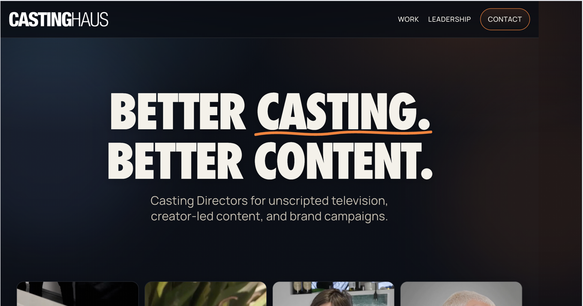 CastingHaus | Reality TV & Unscripted Casting Directors, Los Angeles